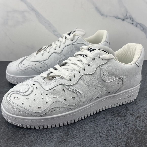 MSCHF Super Normal Size 11 Mens Coke White Triple Rare AF1 Air Force 1 Type NWB - Picture 3 of 12